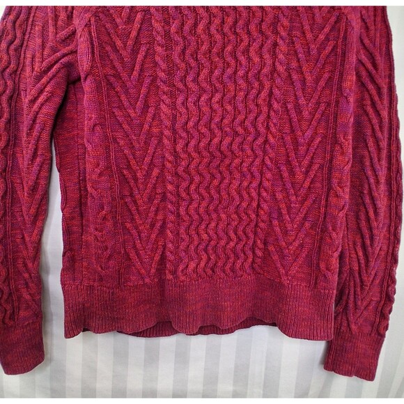 Crew Neck Pullover Knit Sweater Gap Women's Red Pink Size S - Picture 4 of 12